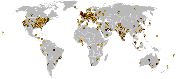 map of conversions